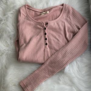 Pink Henley Tee